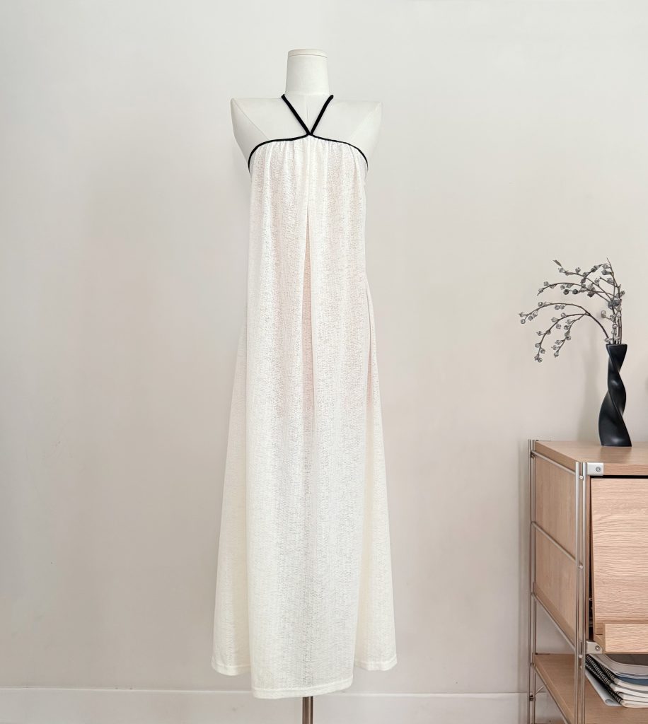 Women's Summer Backless Halter A-Line Long Dress